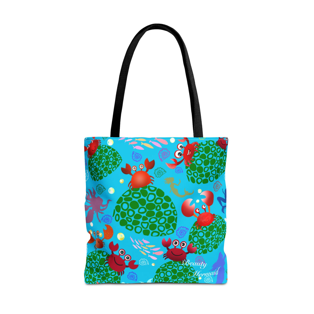 Mermaid & Crab Tote Bag