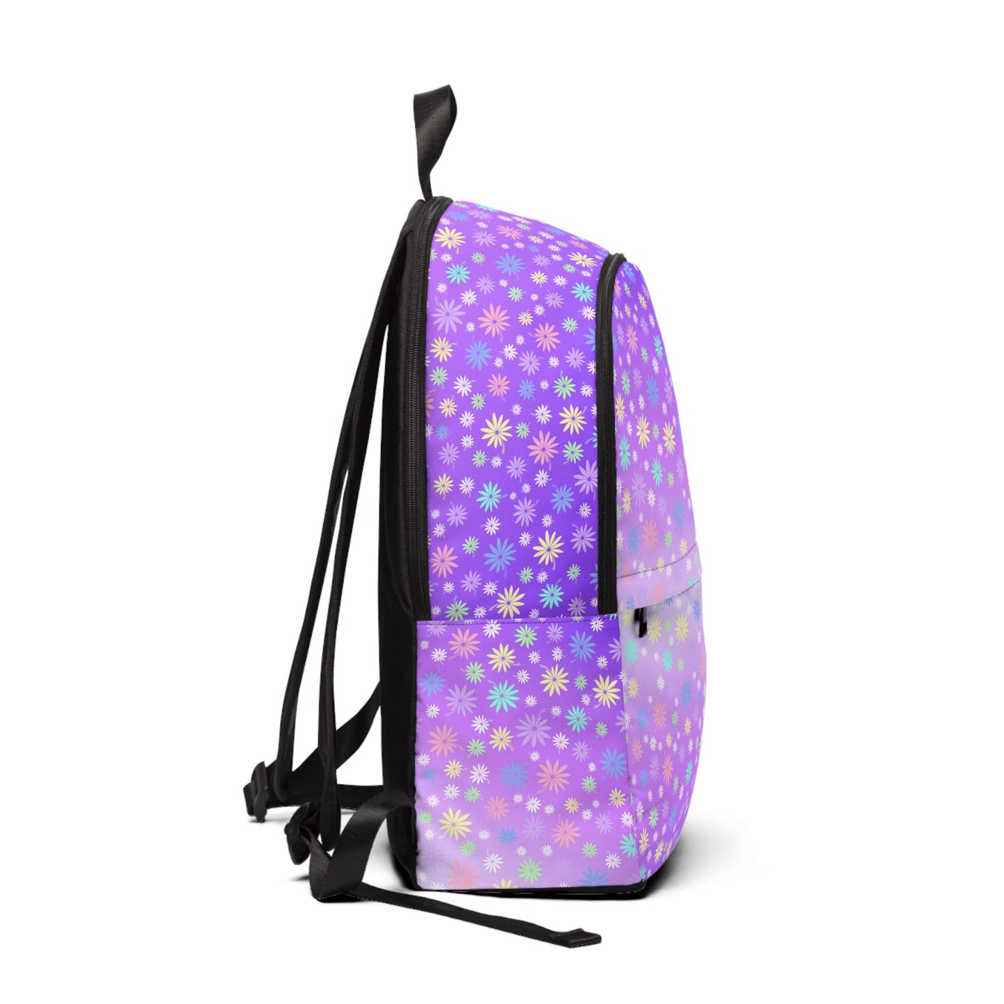 Colorful Floral Purple Backpack