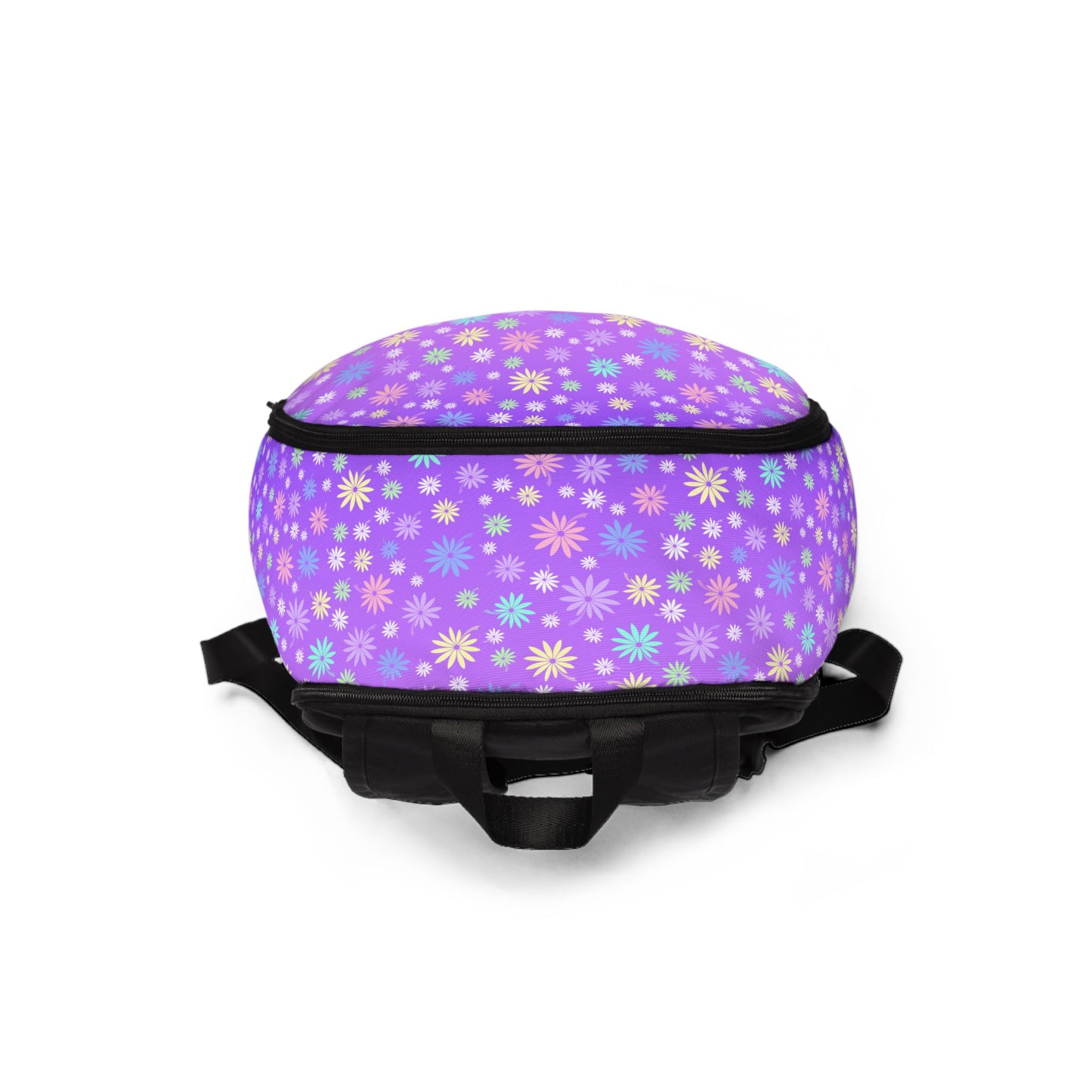 Colorful Floral Purple Backpack