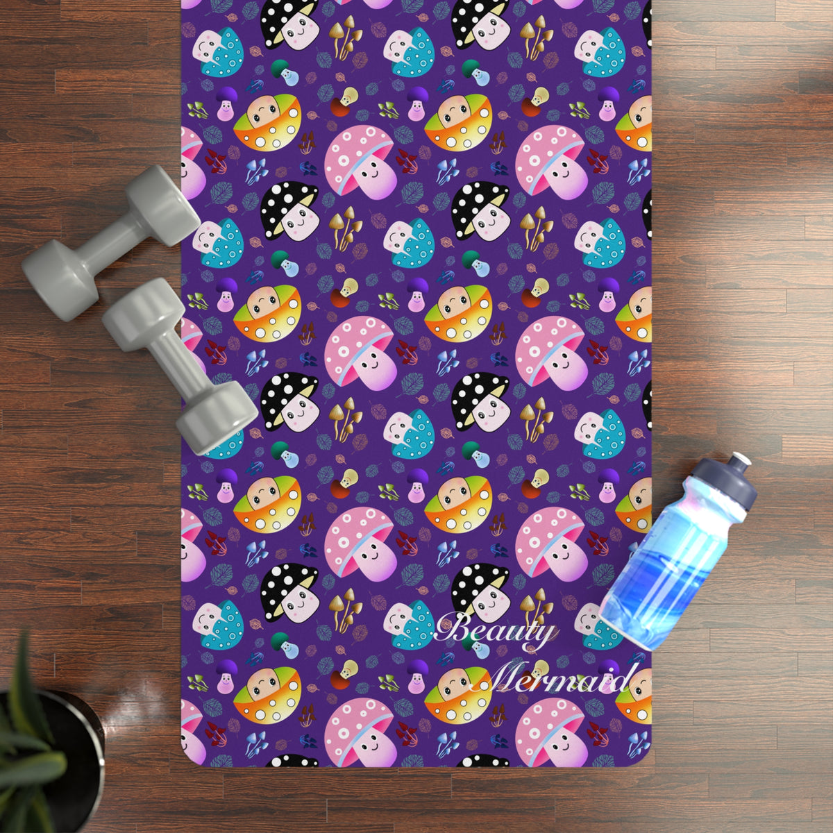 Mushroom Purple Yoga Mat