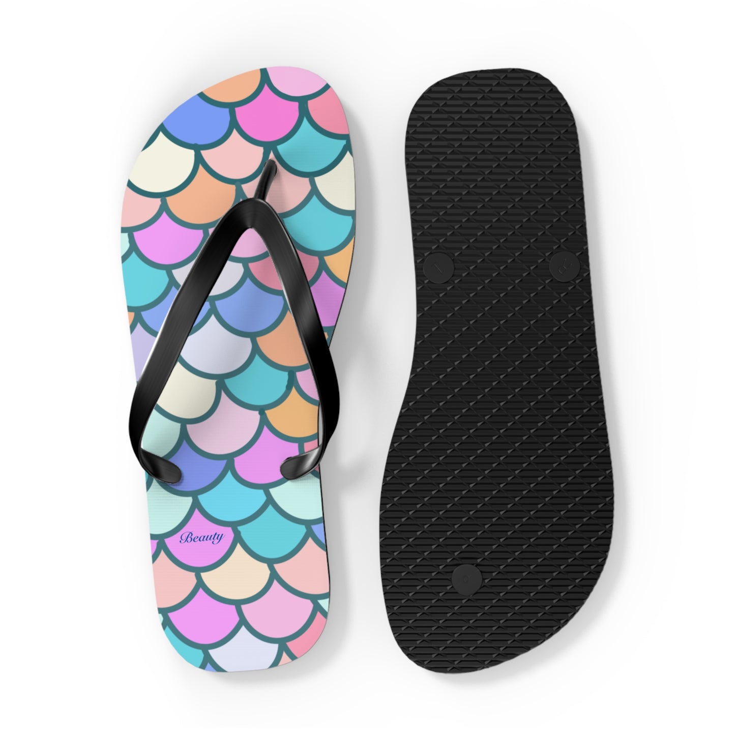Mermaid Scale Flip Flops
