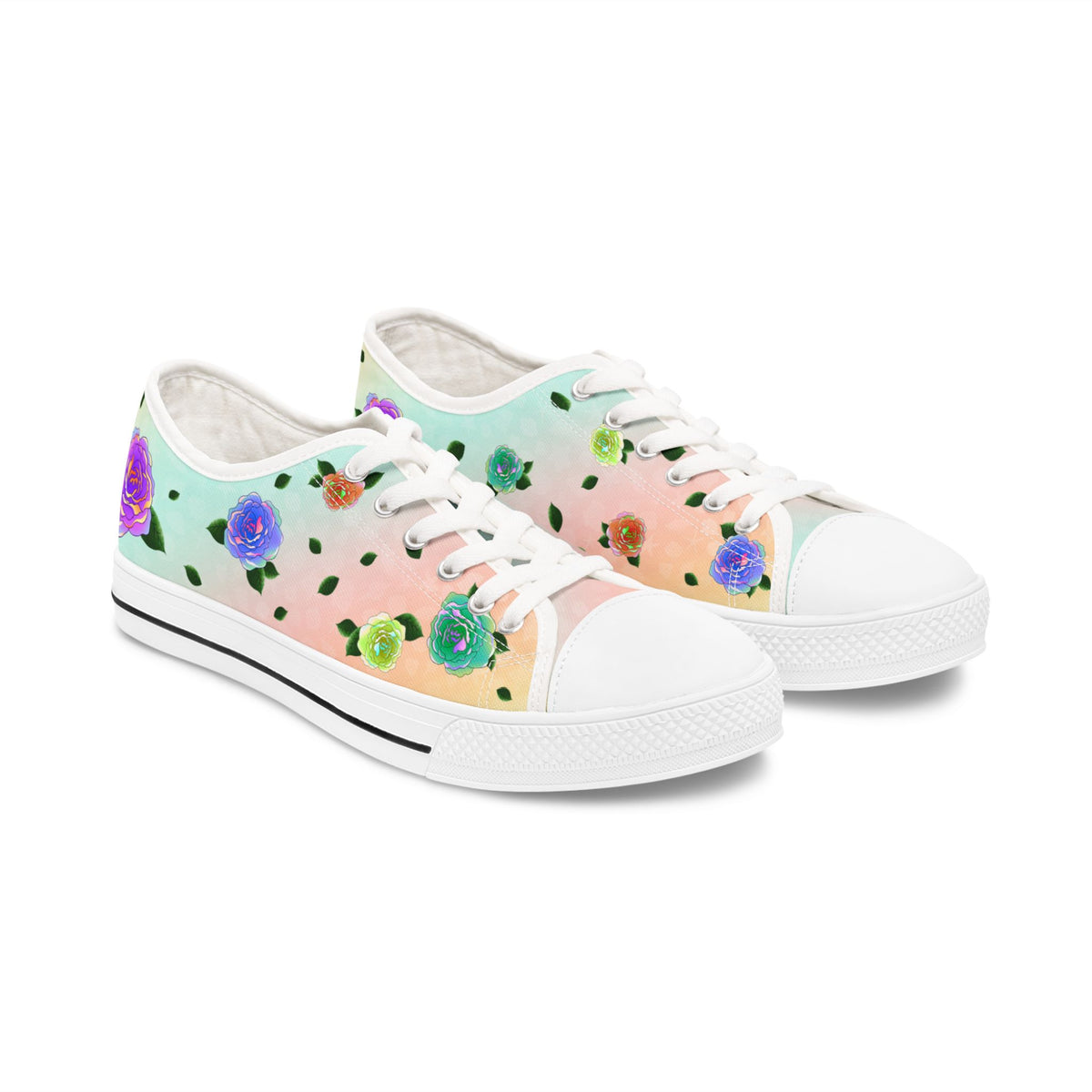Rose Women's Sneakers Rainbow Garden