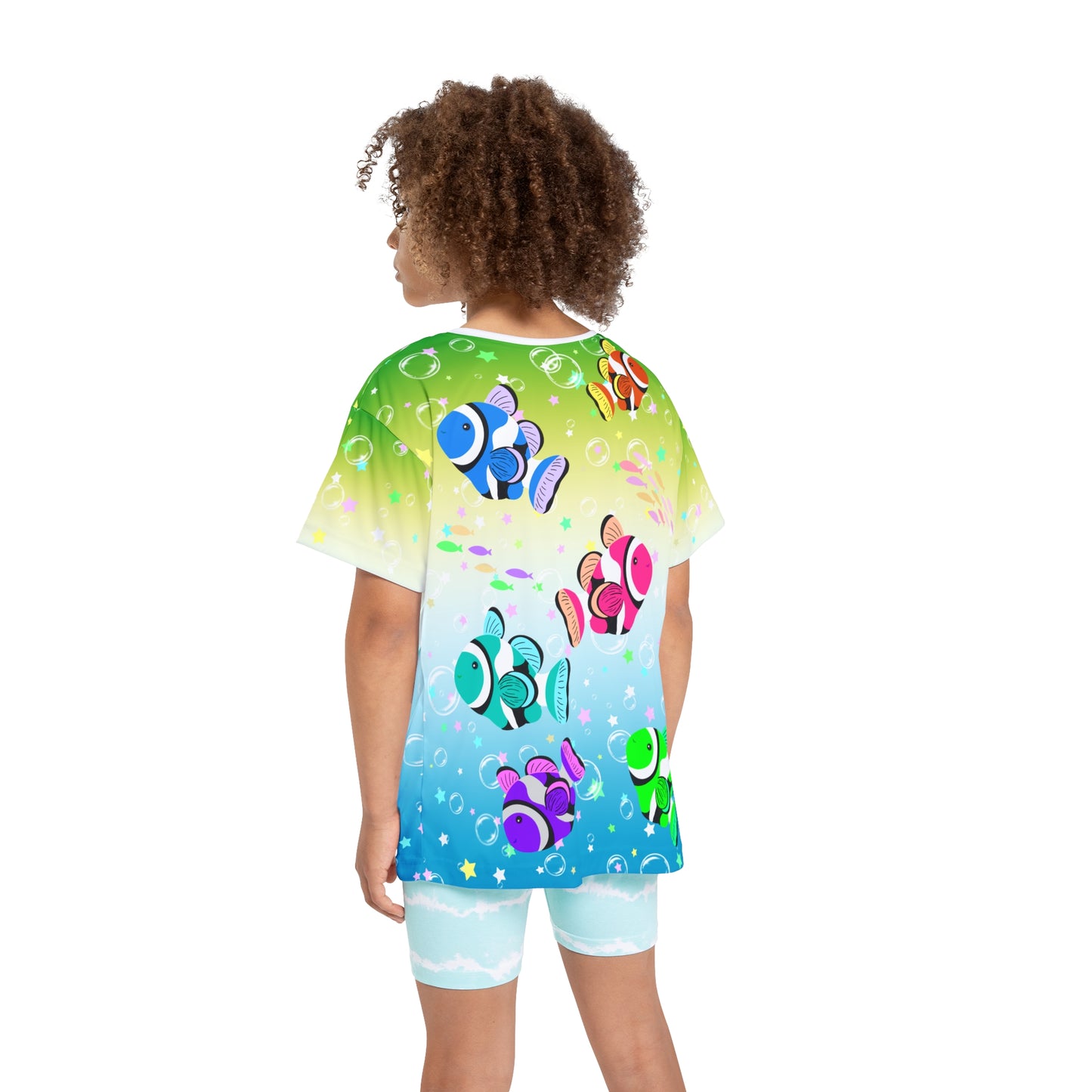 Colorful Clownfish Kids Sports Jersey