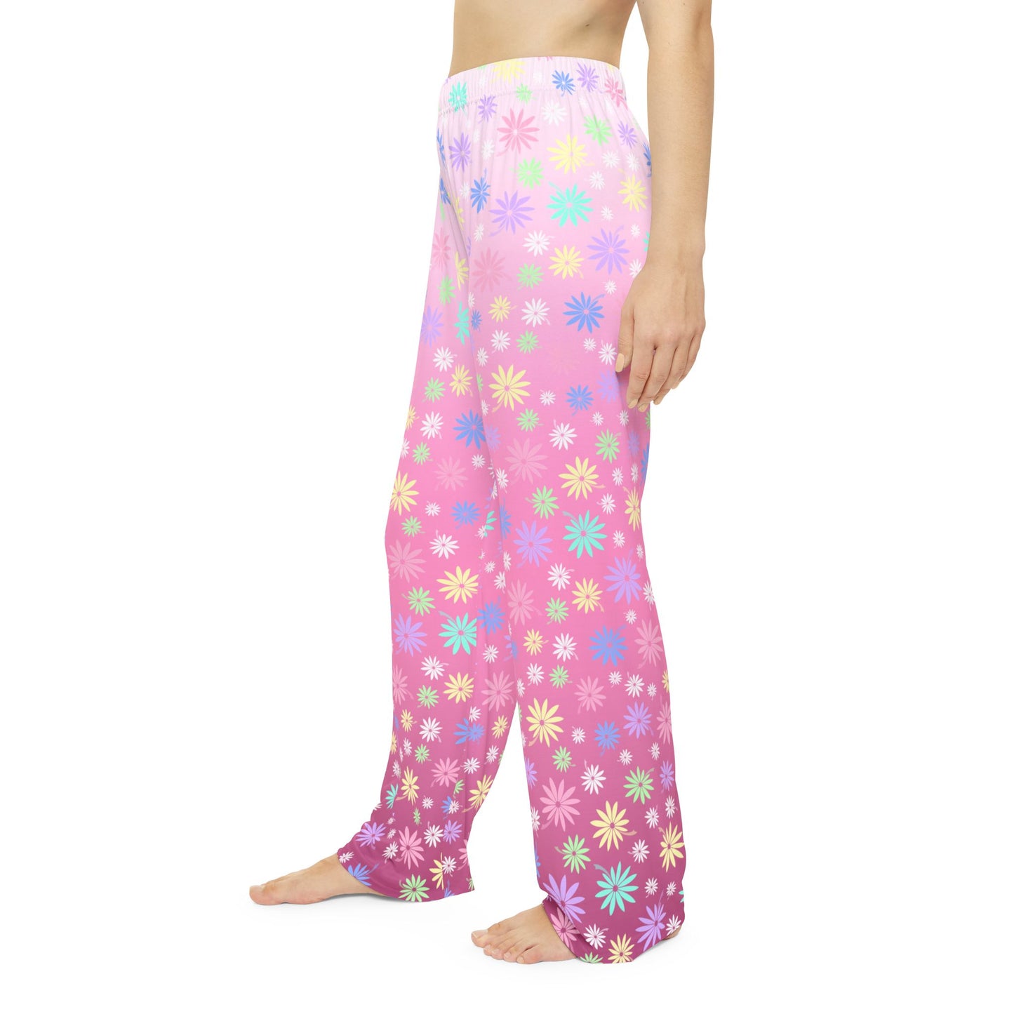 Pink Flower Women's Pajama Pants