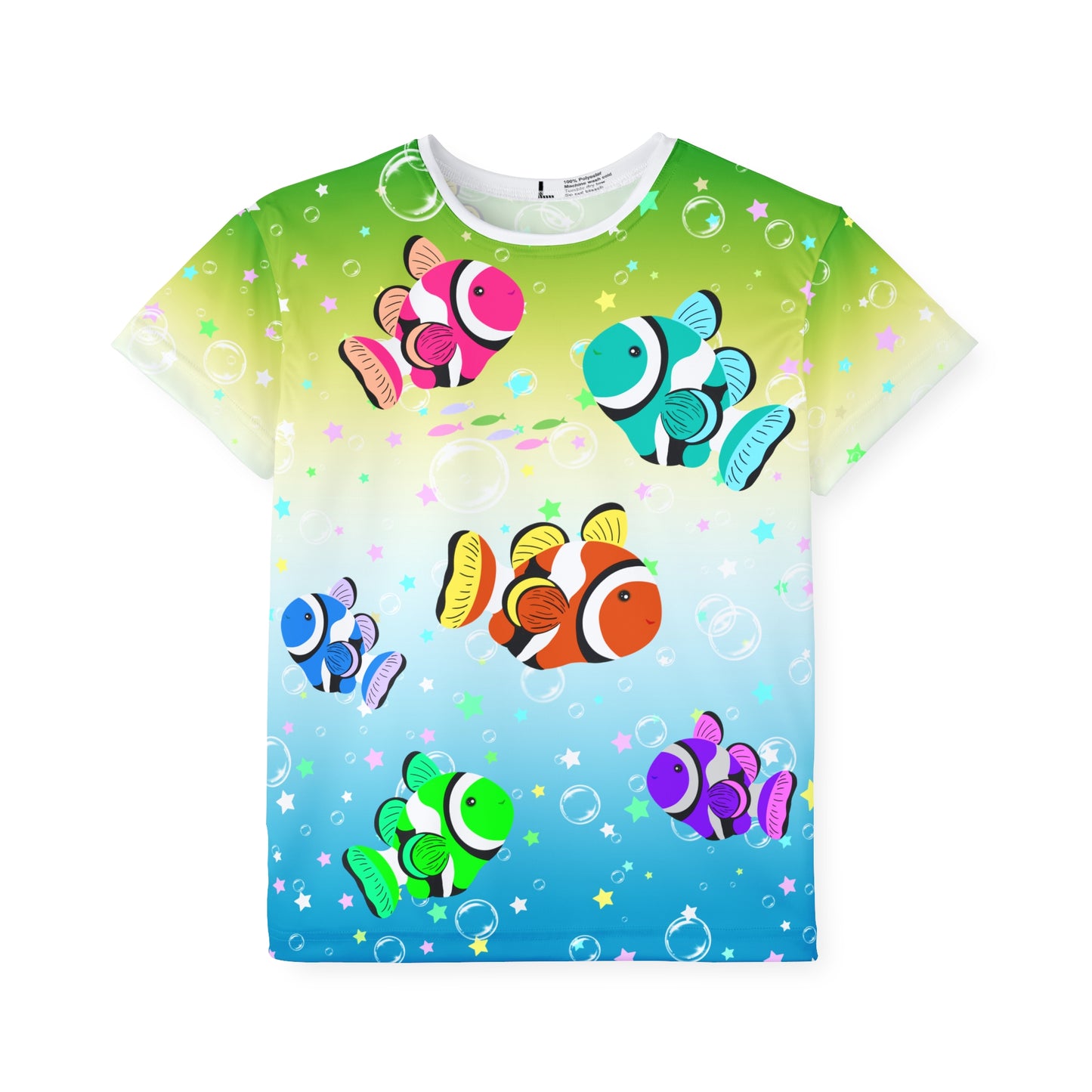 Colorful Clownfish Kids Sports Jersey