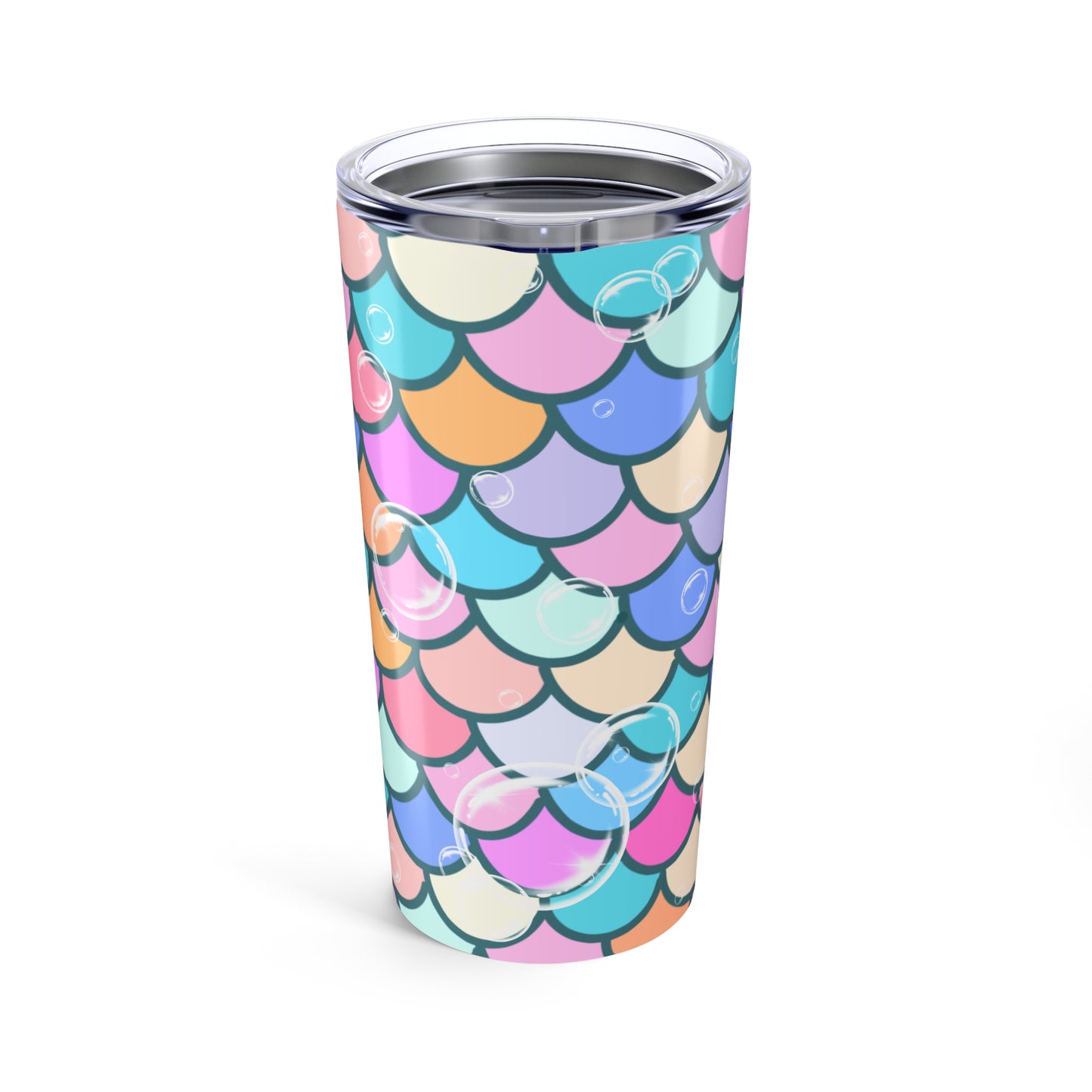 Mermaid Scales & Bubble Tumbler 20oz