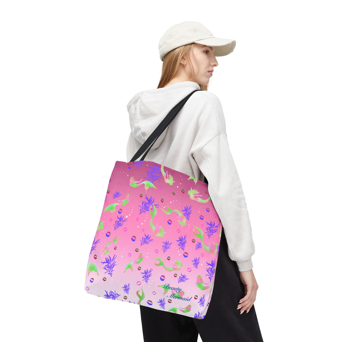 Pink Mermaid Tote Bag