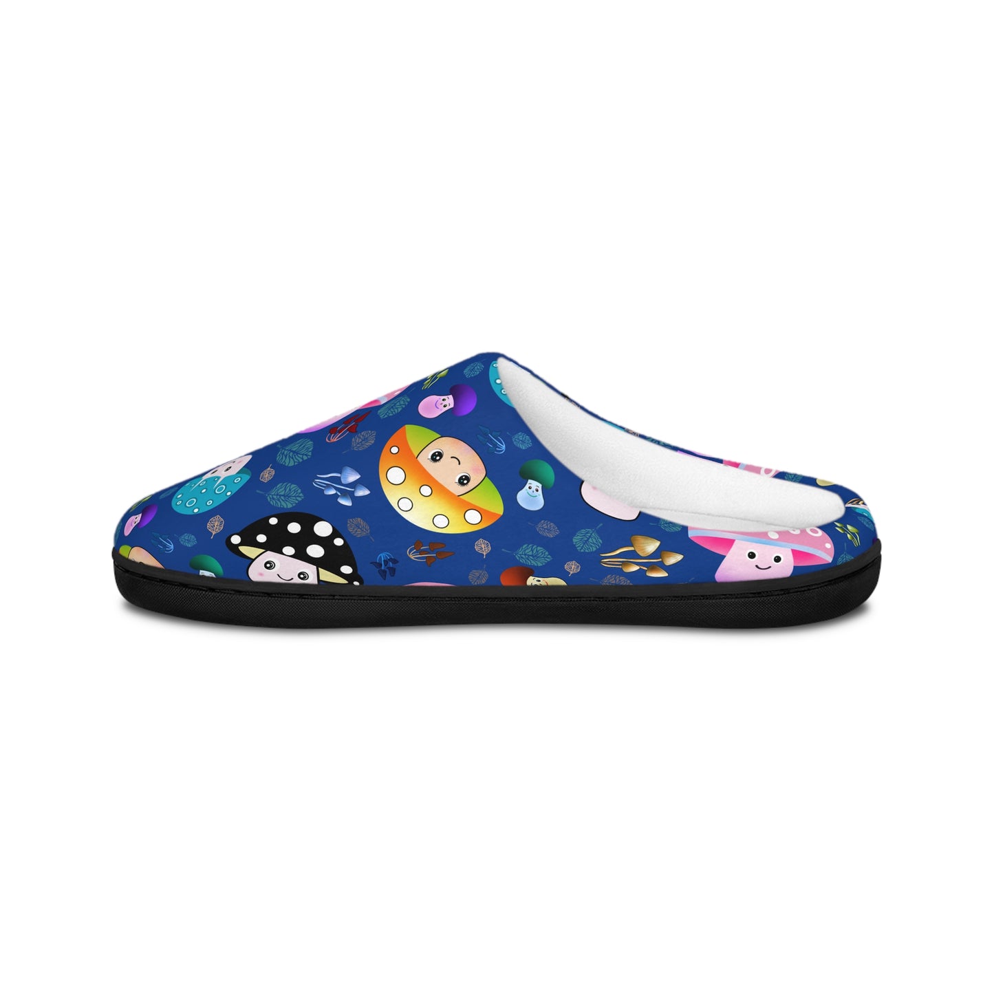 Mushroom Blue Women's Indoor Slippers