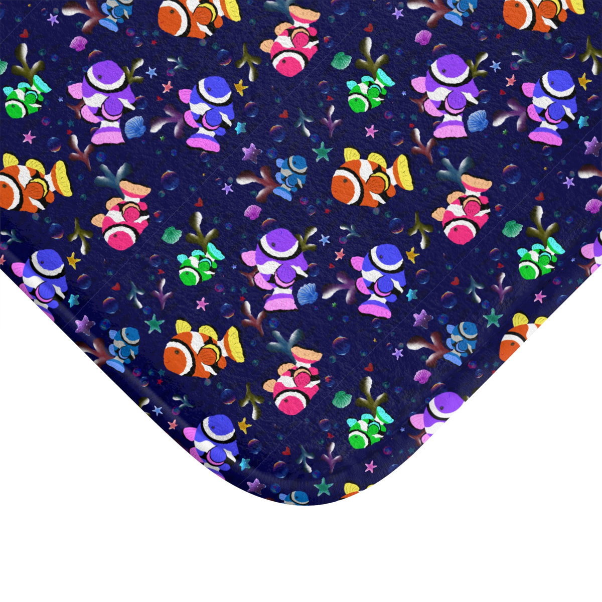 Colorful Clownfish Bath Mat