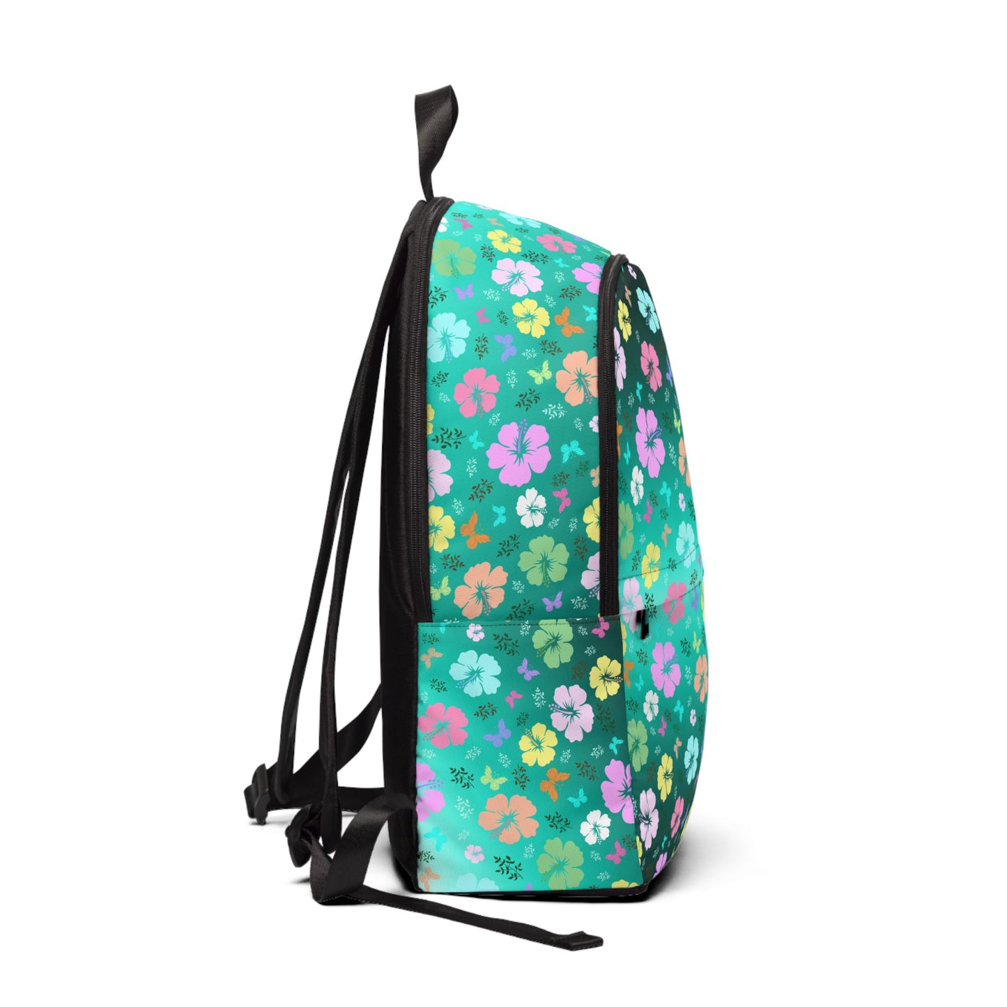 Green Gradient Floral Backpack