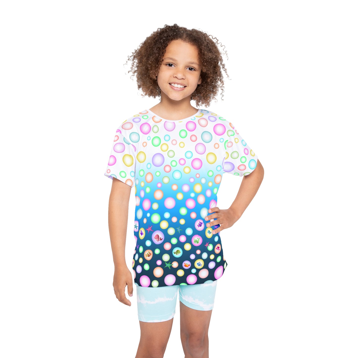 Bubbles Sea Animals Kids Sports Jersey