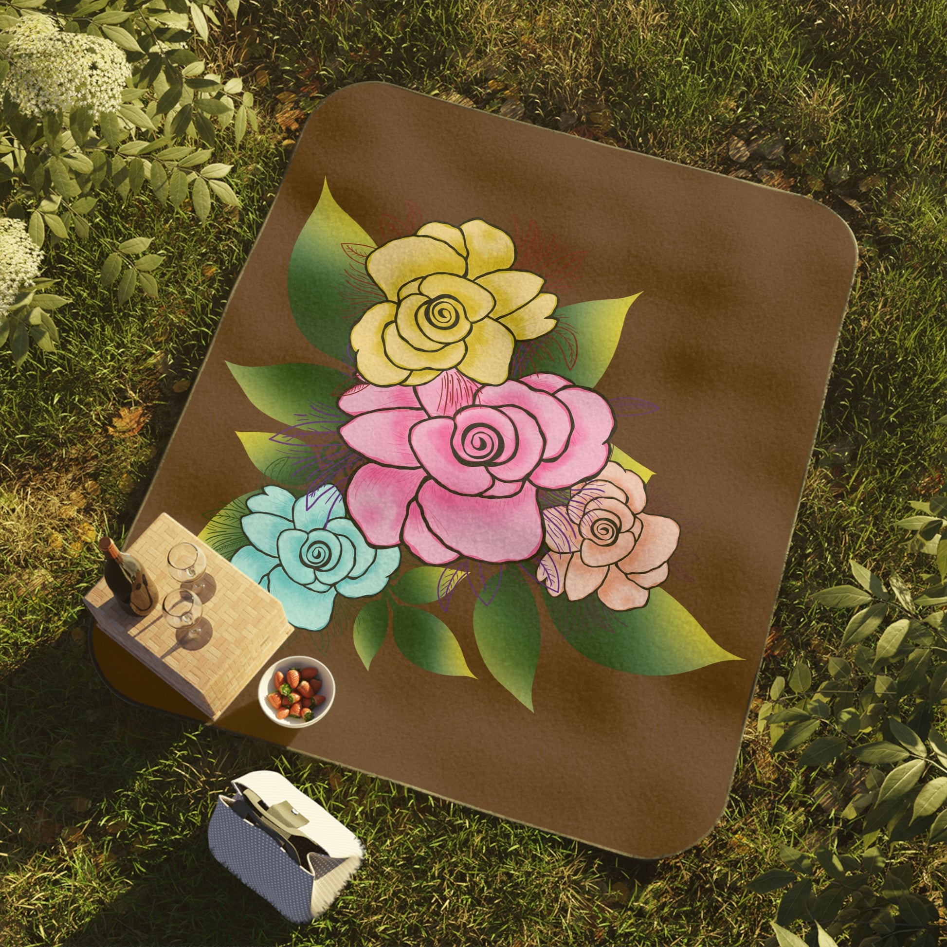 Roses Picnic Blanket