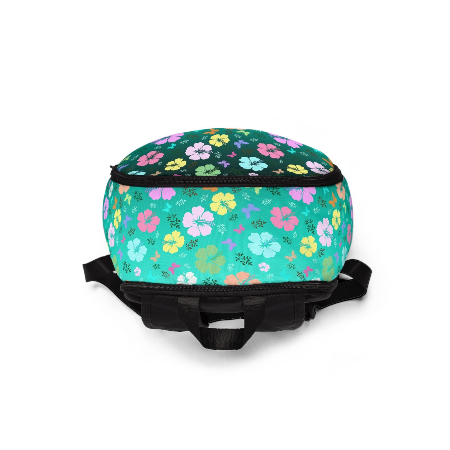 Green Gradient Floral Backpack