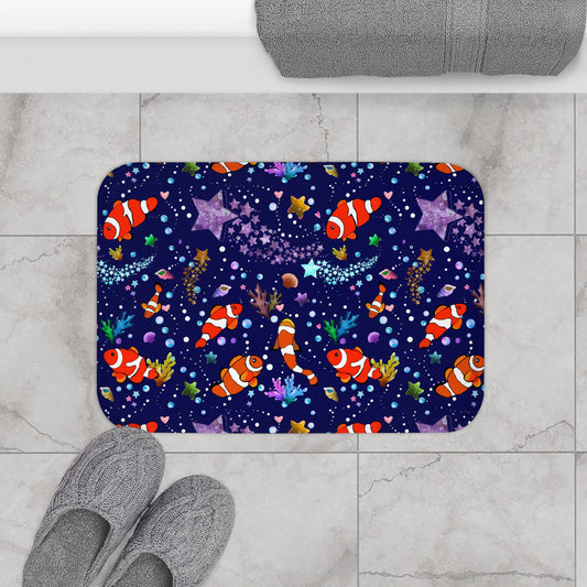 Orange Clownfish Bath Mat