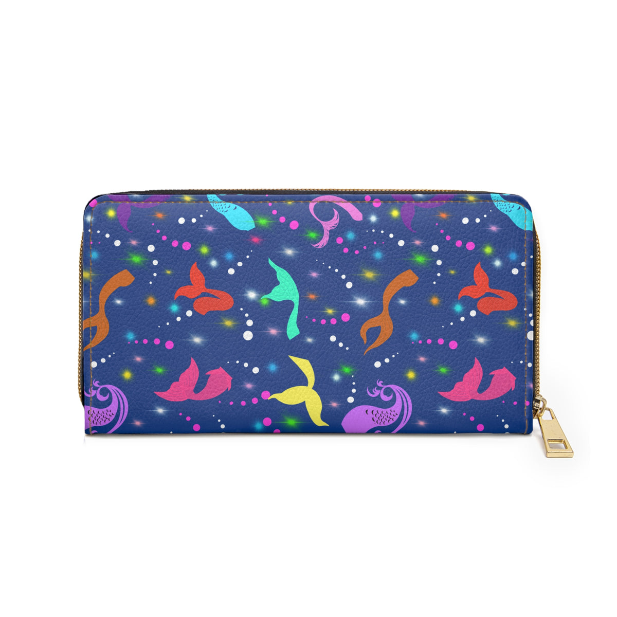 Mermaid Tails Zipper Wallet Blue Ocean