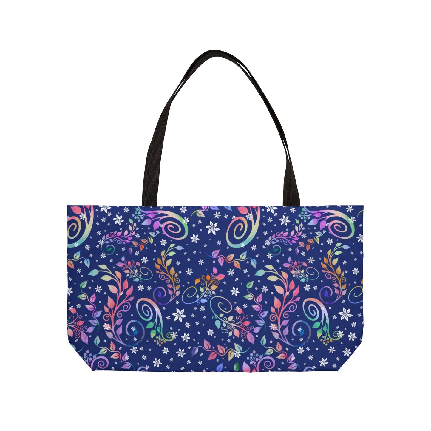 Colorful Floral Paisley Weekender Tote Bag