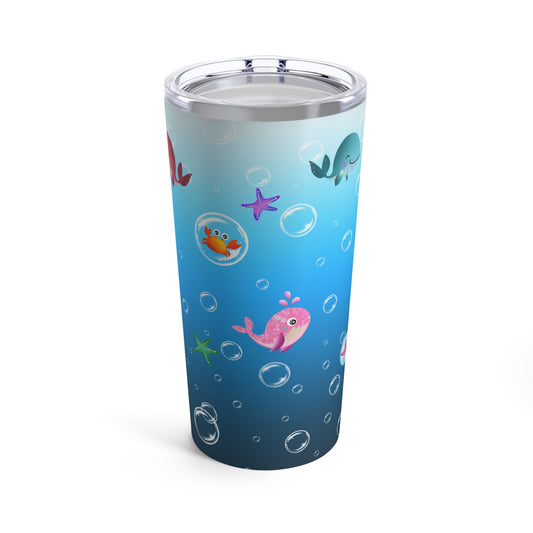 Playful Ocean Animals Tumbler 20oz