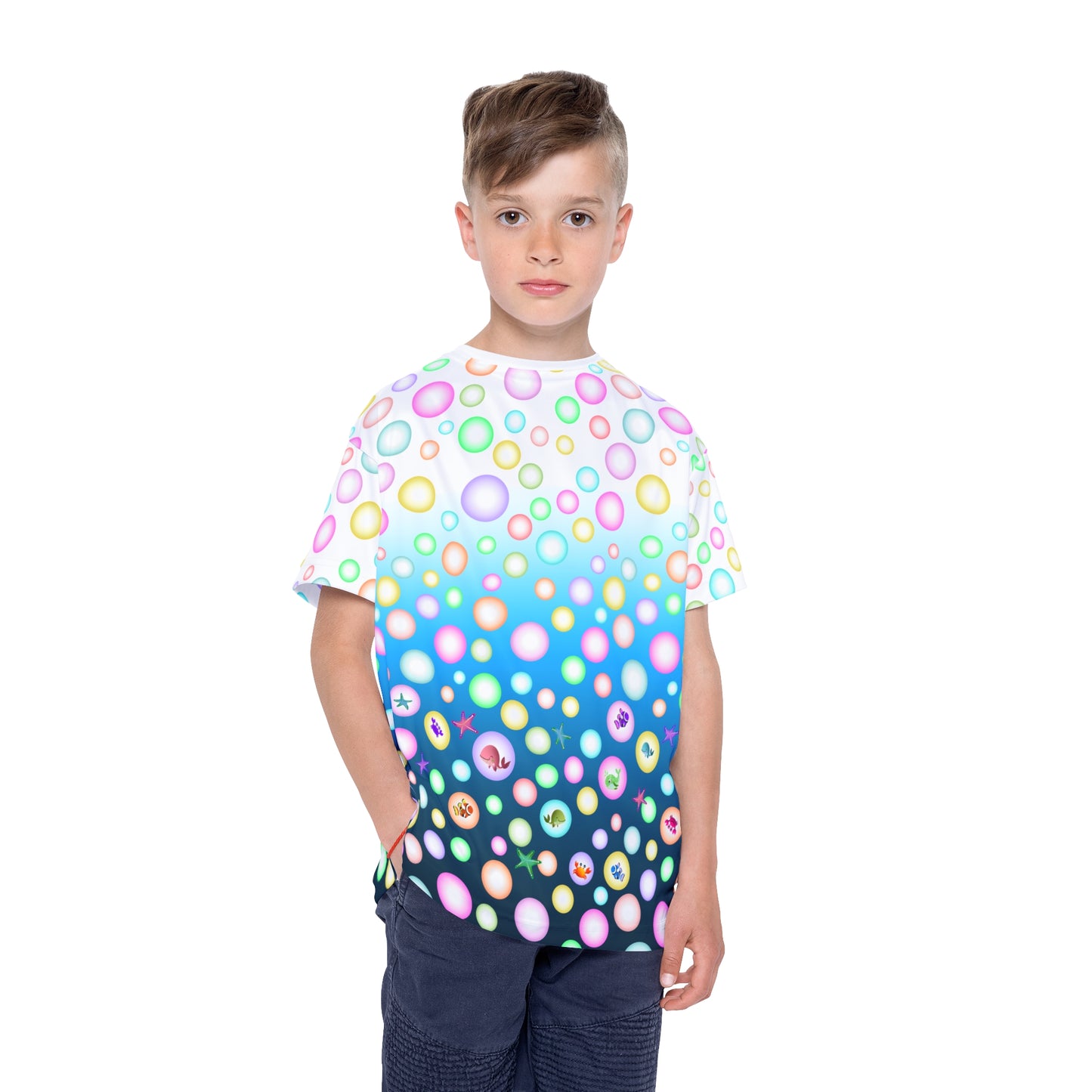 Bubbles Sea Animals Kids Sports Jersey