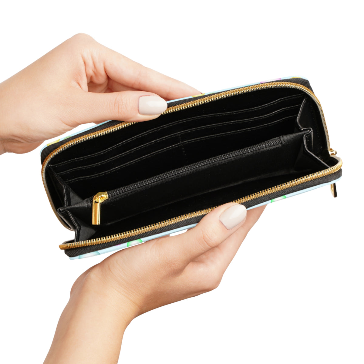 Colorful Bubbles Zipper Wallet