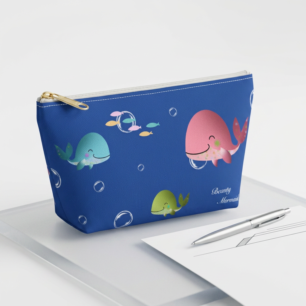 Whimsical Whale Accessory Pouch
