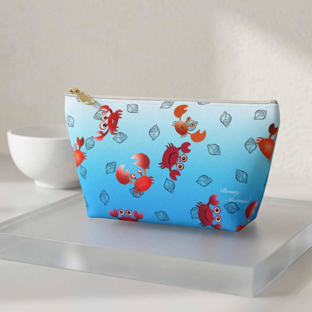 Playful Crab Accessory Pouch