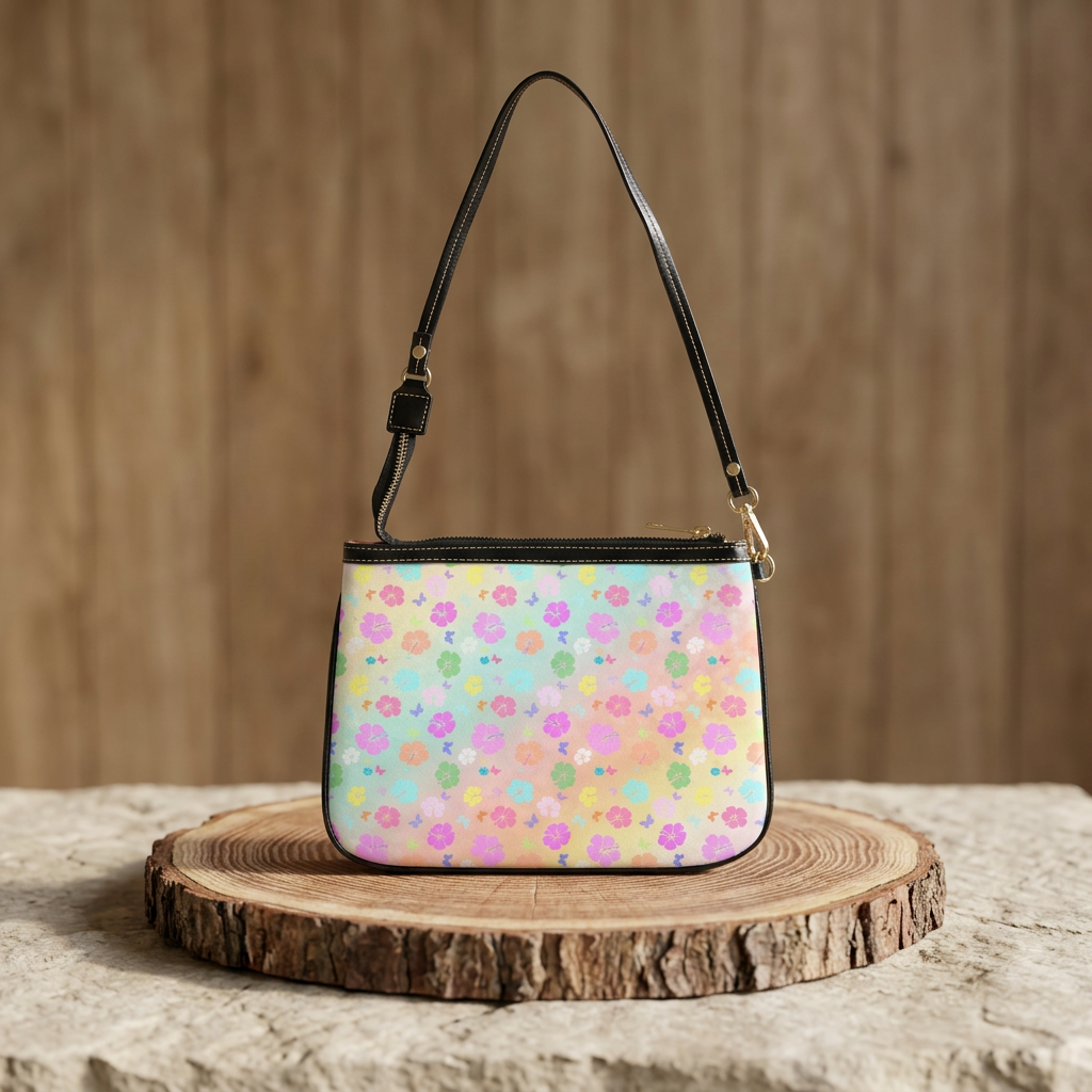 Flowers Rainbow Shoulder Bag