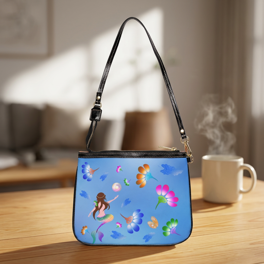 Mermaid & Flower Shoulder Bag