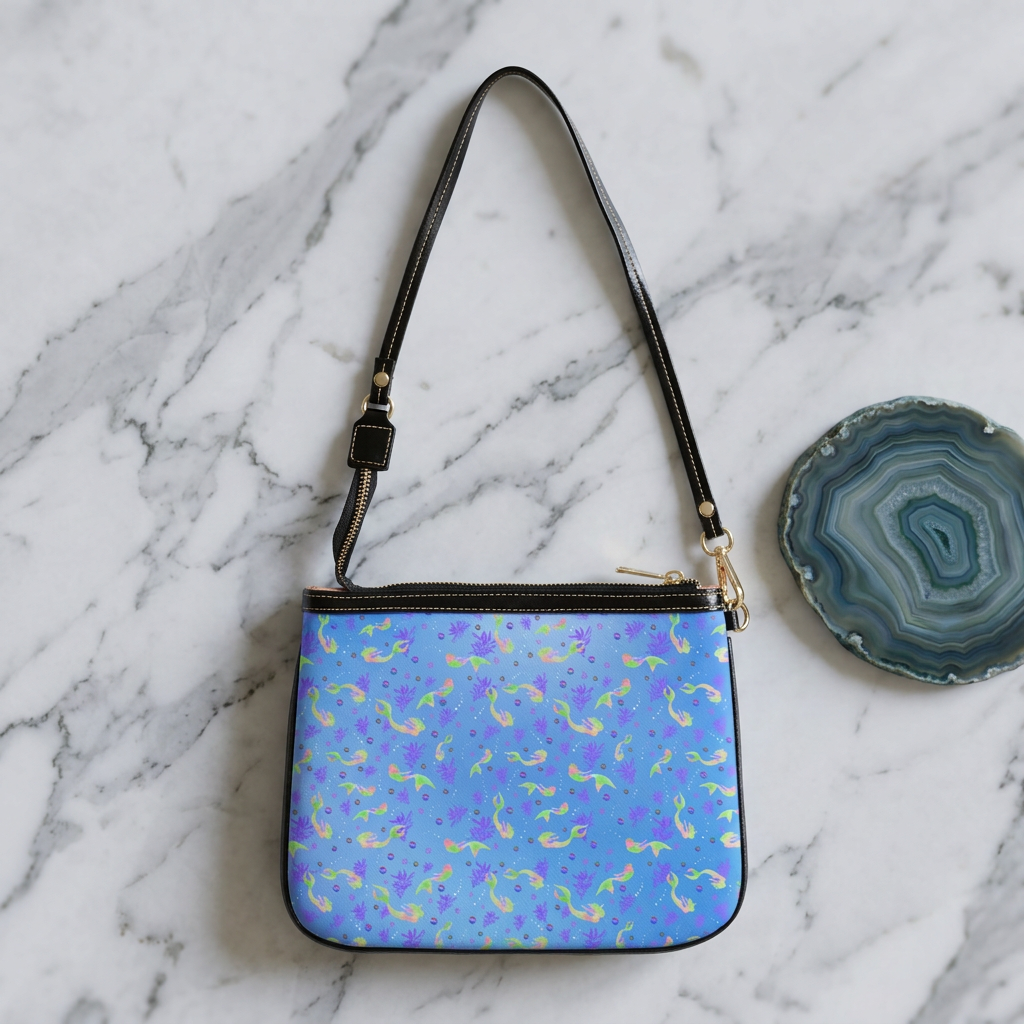 Mermaid Light Blue Ocean Shoulder Bag