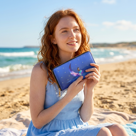 Mermaid Moon Star Zipper Wallet