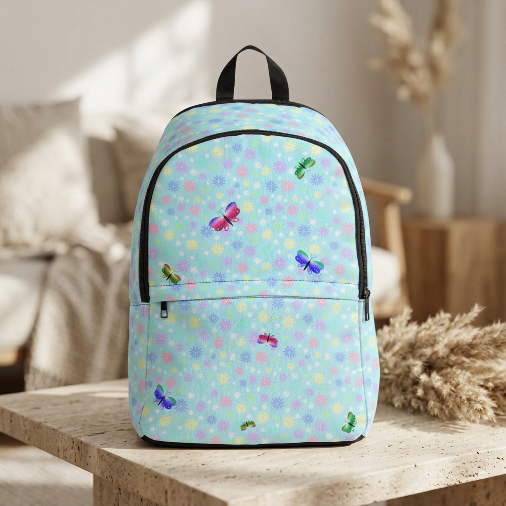 Colorful Butterfly Floral Backpack
