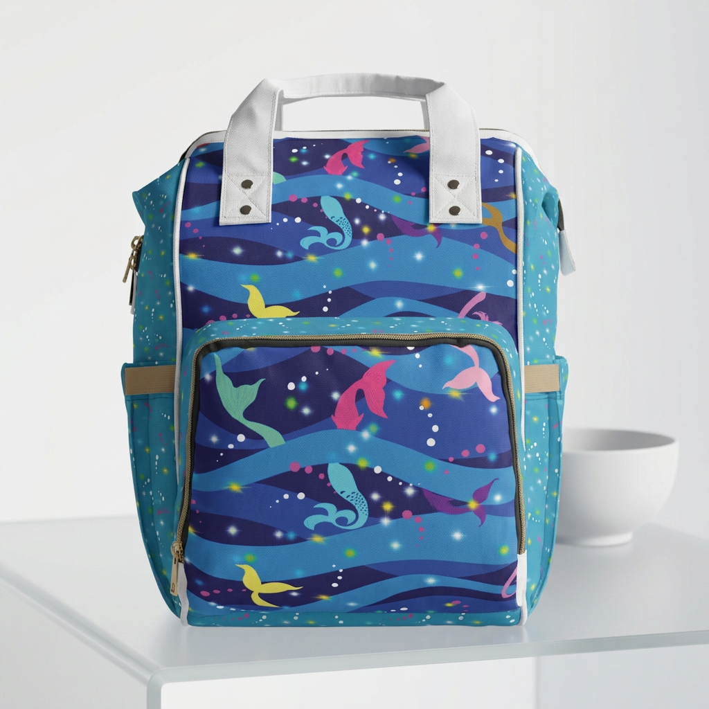 Diaper Backpack Mermaid Tail