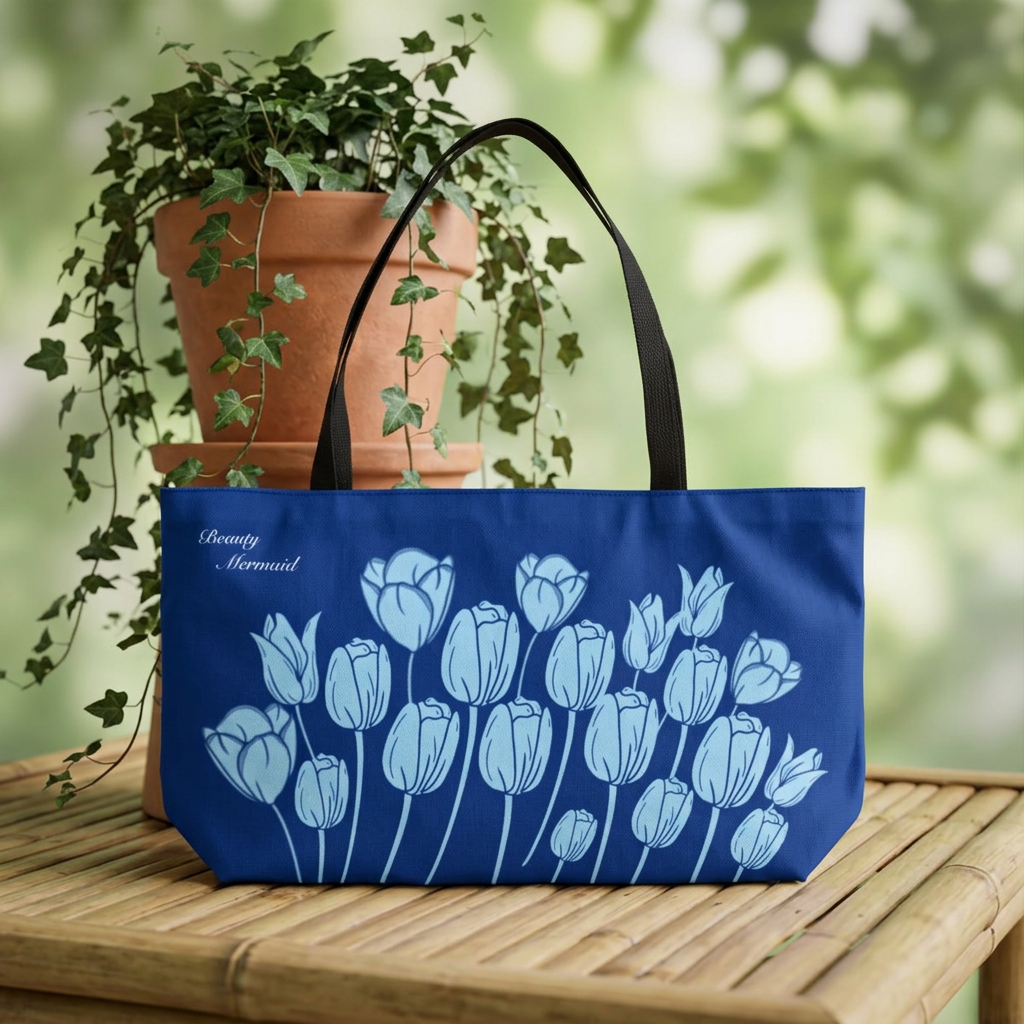 Blue Tulip Weekender Tote Bag