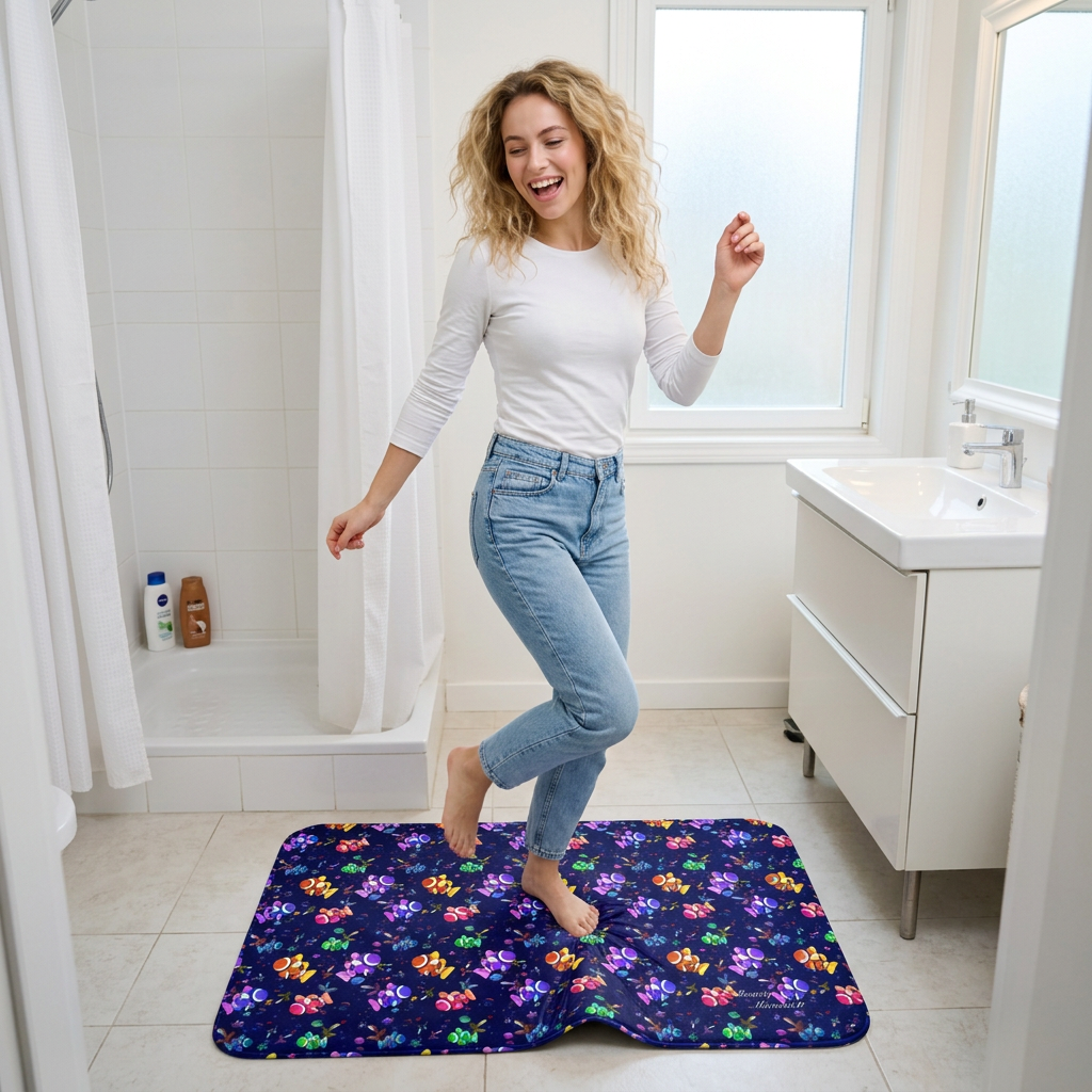 Colorful Clownfish Bath Mat