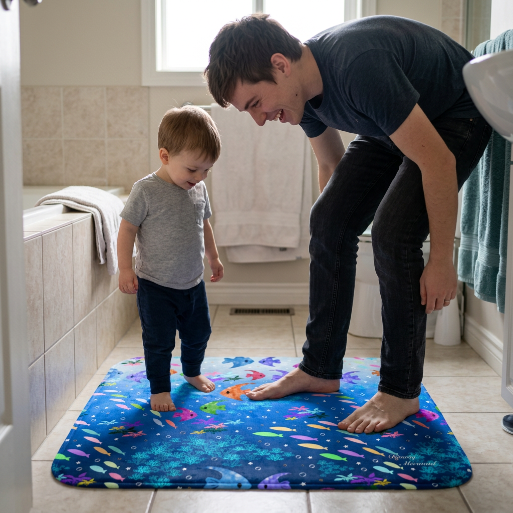 Ocean Fish Bath Mat