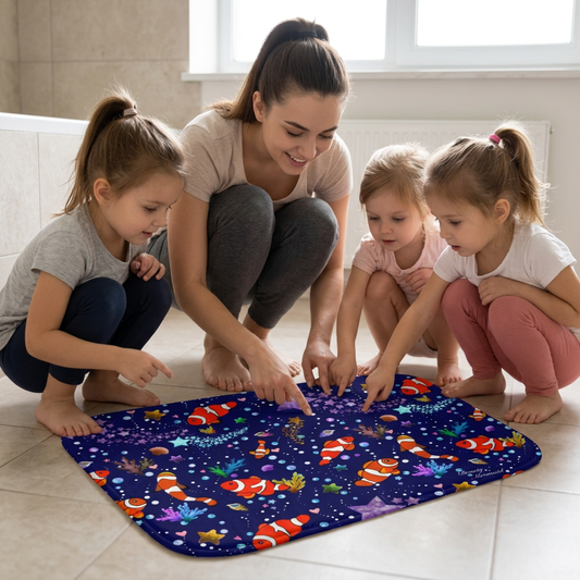 Orange Clownfish Bath Mat
