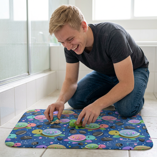Turtle Blue Ocean Bath Mat