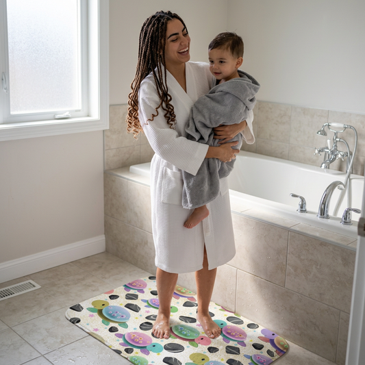 Turtle Yellow Bath Mat