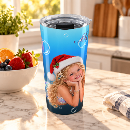 Christmas Mermaid Tumbler 20oz