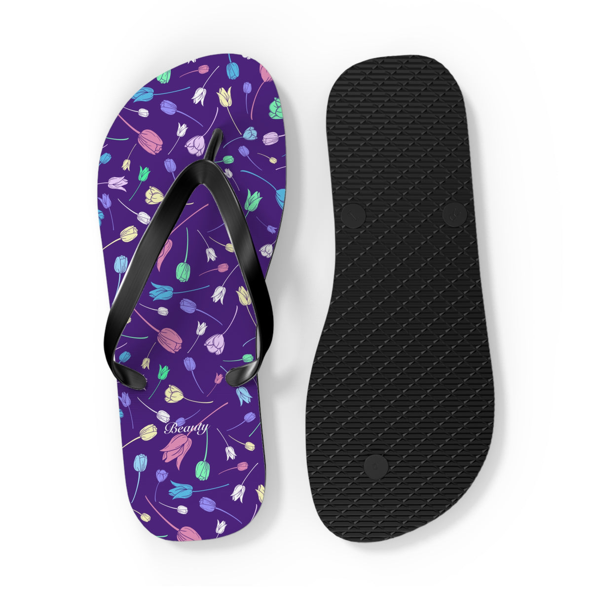 Tulip Purple Flip Flops