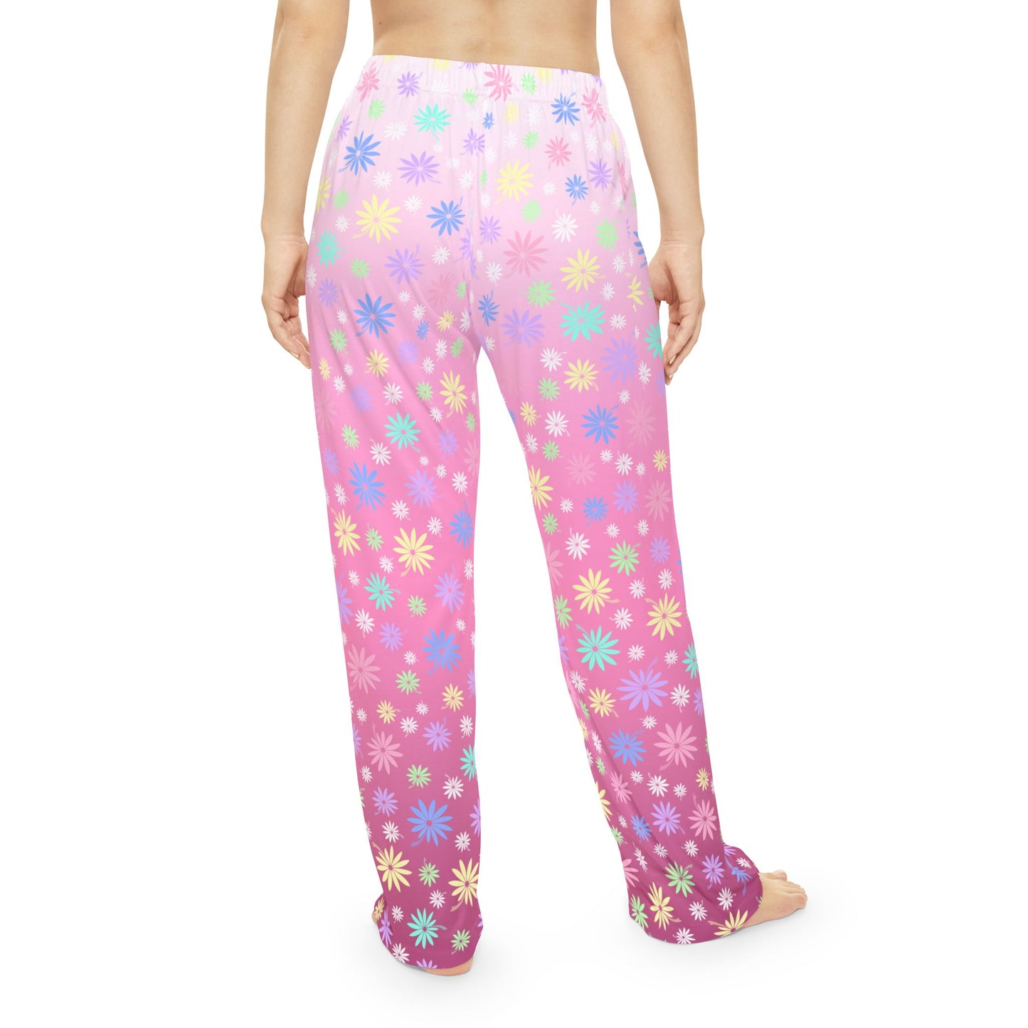 Pink Flower Women's Pajama Pants