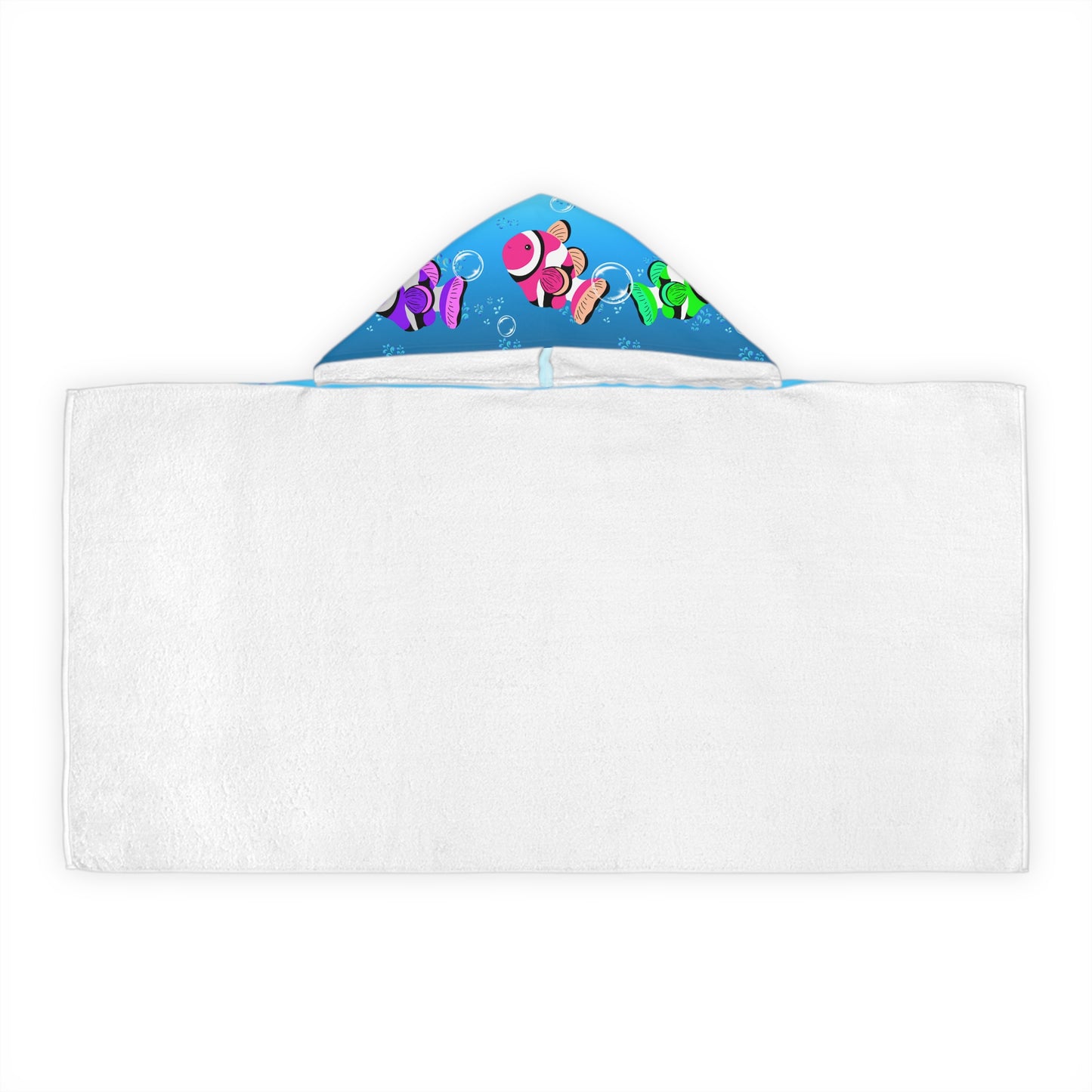Colorful Clownfish Youth Hooded Towel
