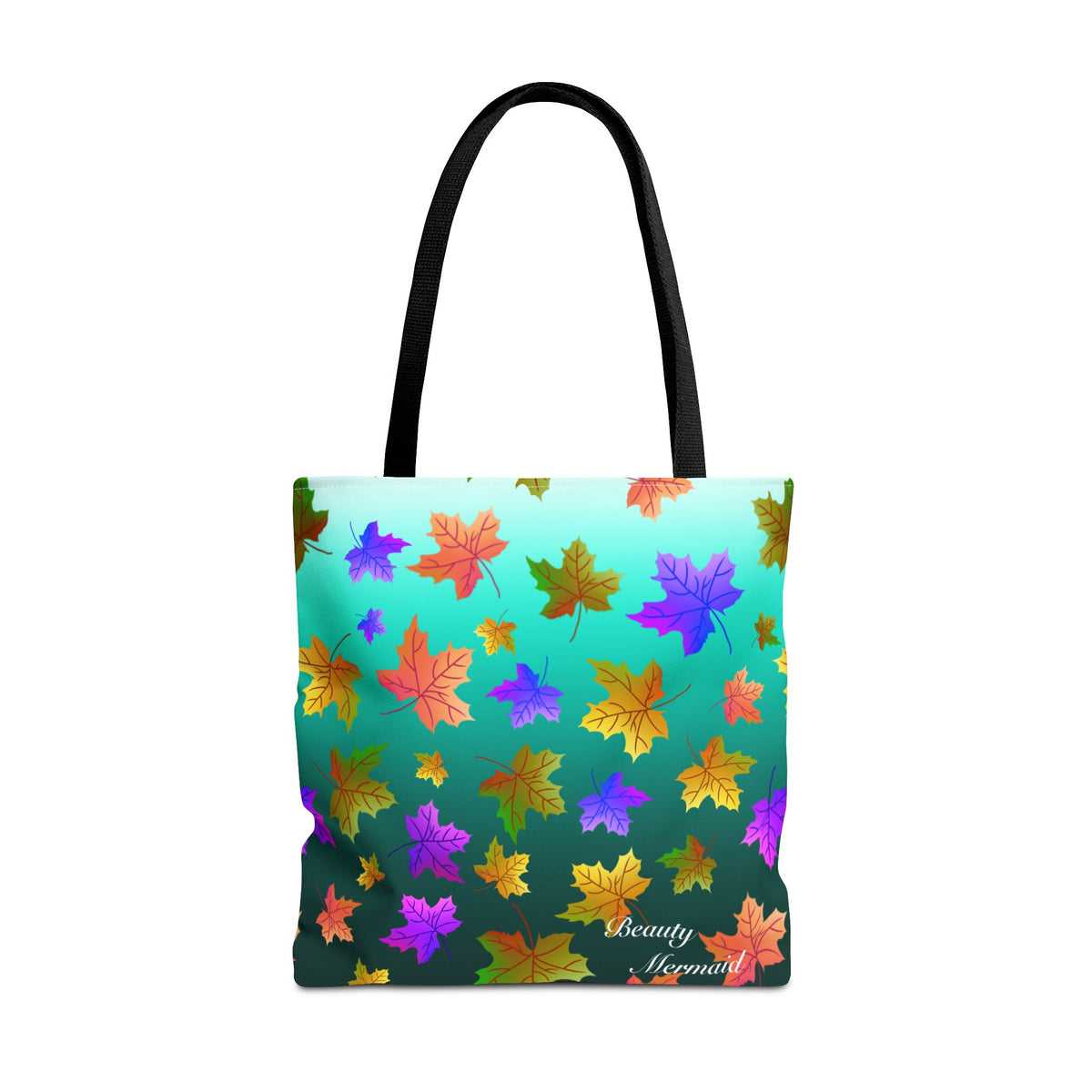 Green Maple Leaves Tote Bag