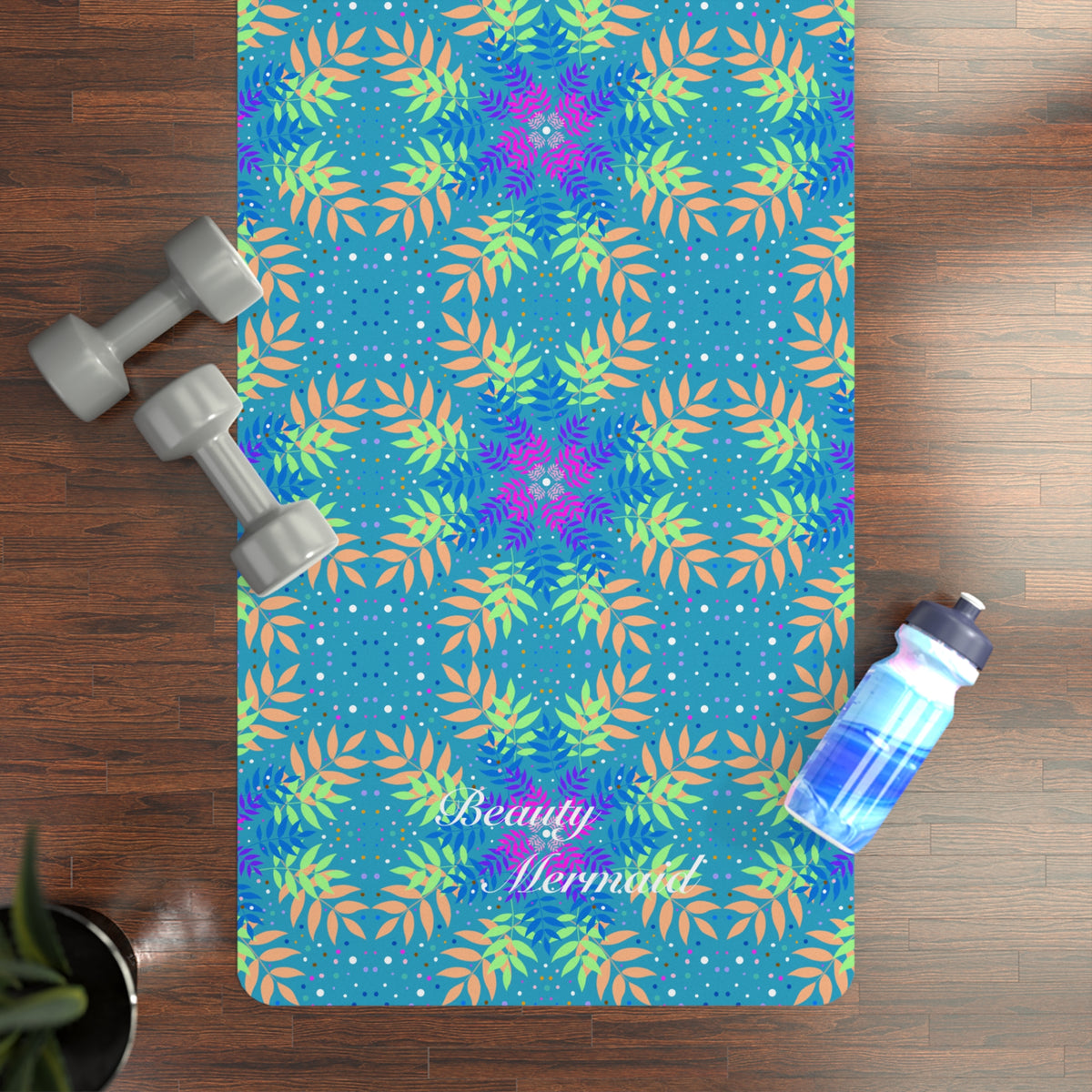 Floral Pattern Yoga Mat