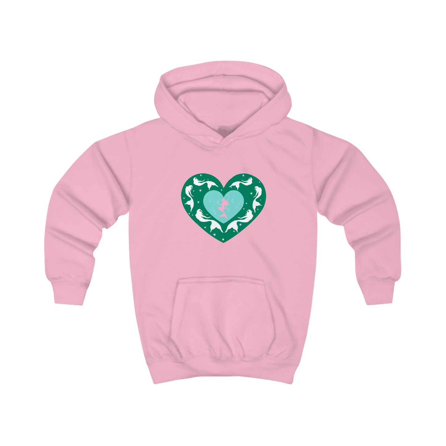 Mermaids Heart Kids Hoodie