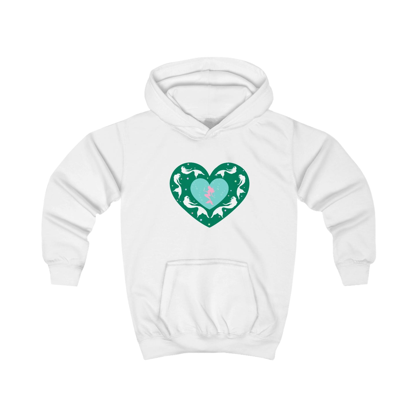 Mermaids Heart Kids Hoodie