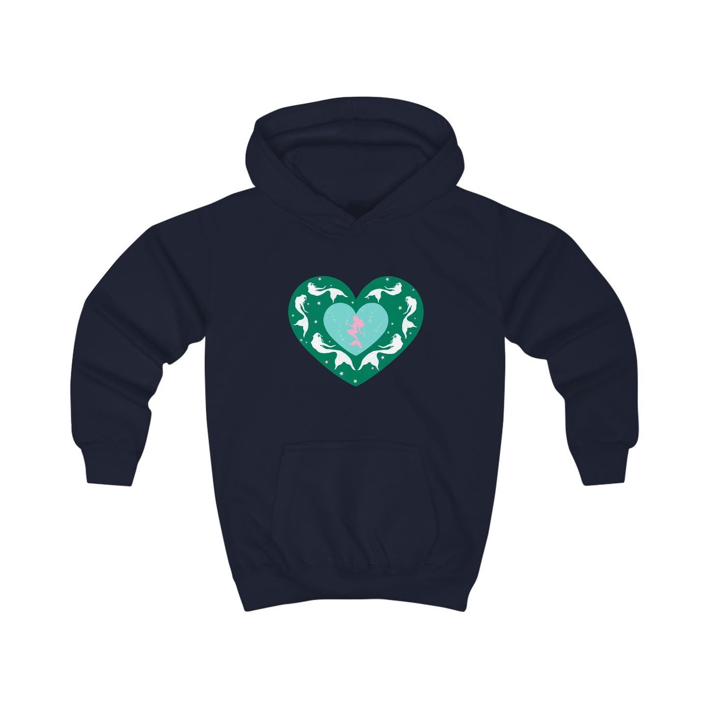 Mermaids Heart Kids Hoodie