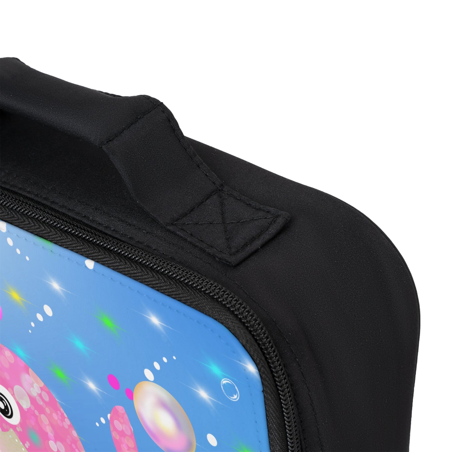 Pink Whale Blue Ocean Lunch Bag