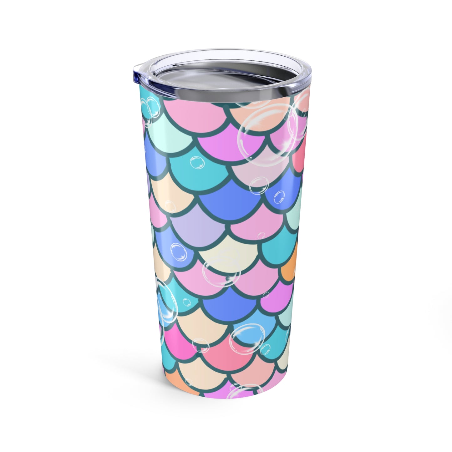 Mermaid Scales & Bubble Tumbler 20oz