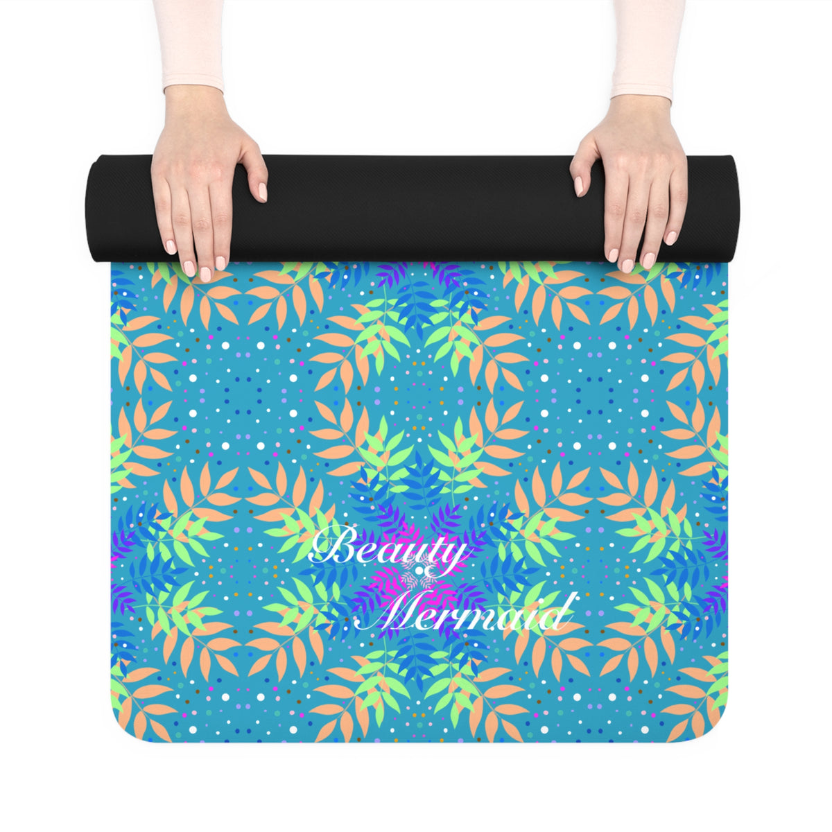 Floral Pattern Yoga Mat