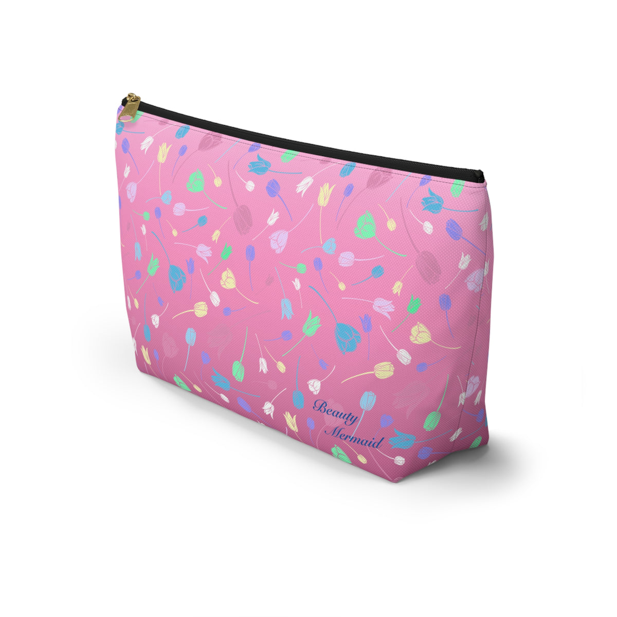 Floral Pink Accessory Pouch